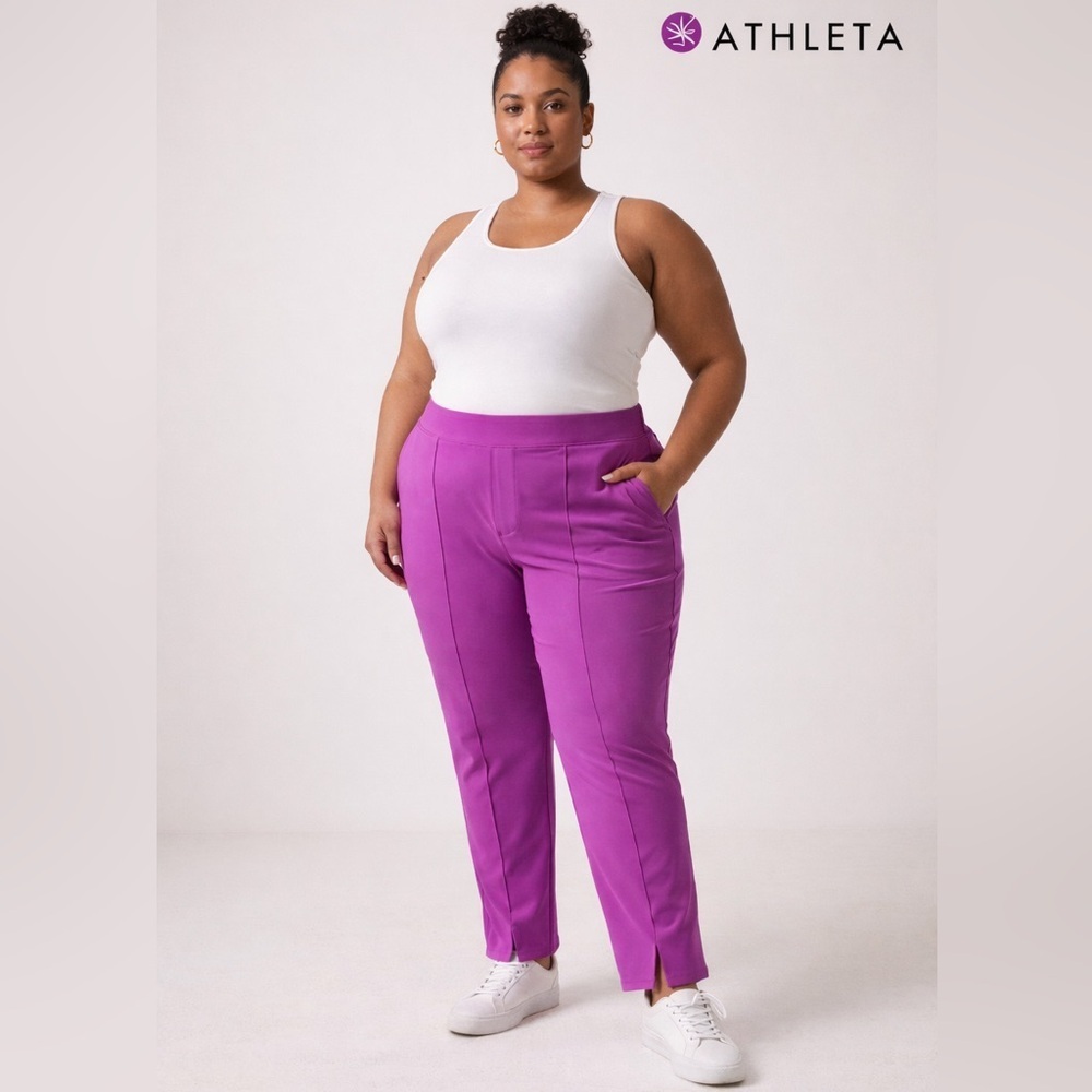 Athleta Purple Straight Leg Pants